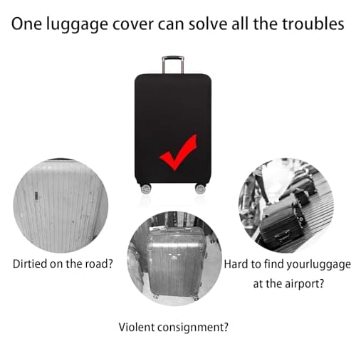 Suitcase Cover Luggage,26-28 Inch Black Elastic Suitcase Covers Protectors — view 5