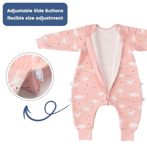 LILBESTIE Toddler Sleeping Bag with Legs, 1.5 Tog Sleep Suit 2-3 Years — view 4