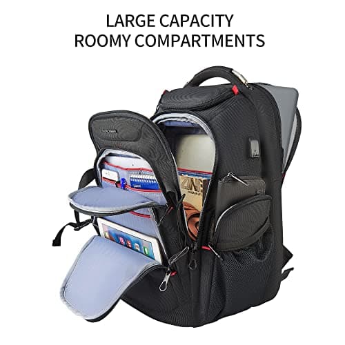 KROSER Travel Laptop Backpack17.3Inch Computer Backpack Daypack Stylish Bag — view 6