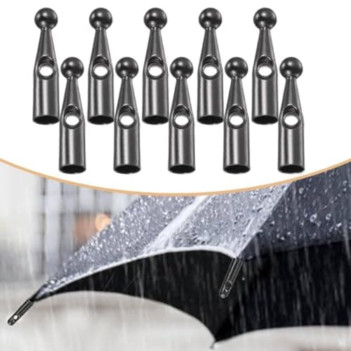RNXRZANK 10-Piece Umbrella Rib Repair Kit, Replaceable Waterproof Metal Rib Covers, Design, Portable, Easy to Carry, G, 3mm Short — view 4
