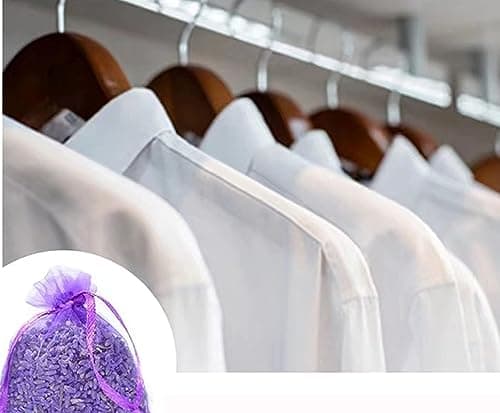 100% -25bags Natural Fragrant Lavender Filled Bags Wardrobe Freshener and drawer natural scent, Wardrobe moth proof deodorizer, — view 3