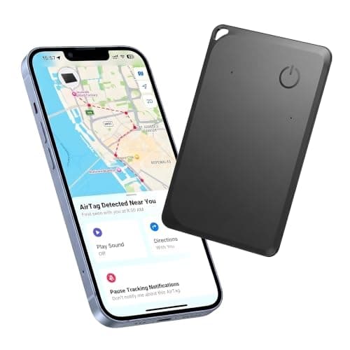 [MFi Certified] Slim Wallet Tracker Card Pair with Apple Find My (iOS Only)
