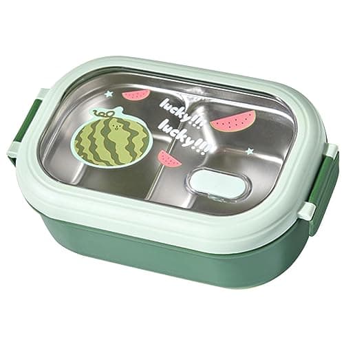 Eminchu Stainless Steel Divided Lunch Box for Boys and Girls — view 4
