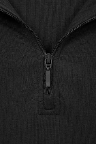 Mountain Warehouse Talus Womens Long Sleeve Base Layer Top Black (Zip Neck) 12 — view 5