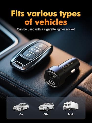 GRIFEMA 48W Car Charger with 30W USB C PD and 18W USB A QC 3.0 — view 5