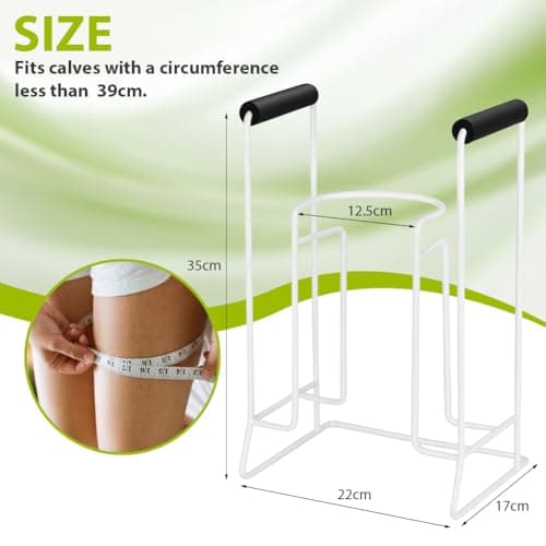 Vicloon Sock Aid to Put on Compression Socks, Compression Sock Aid Device Fits Calves Less Than 39cm, Easy Grip Help Putting on Socks Device Stable Sock Aids for Seniors, Pregnant, Limited Mobility — view 2