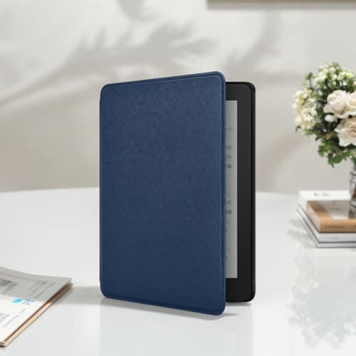 Protective Case for Kindle Paperwhite 12th Gen 2024 Released 7Inch with Auto Sleep WKE Smart Cover PU Leather, Lightweight and Water-Safe — view 3