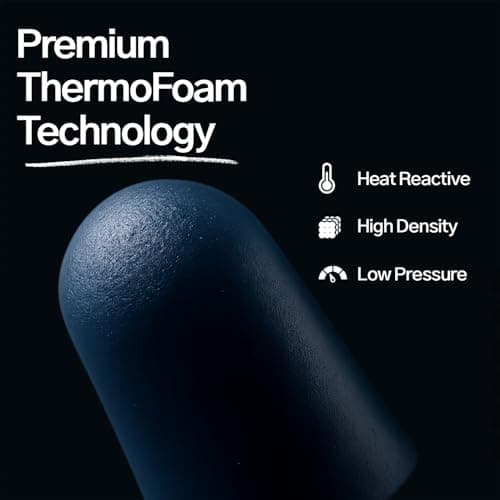Soundbloc Earplugs™ Thermo Foam (60 Pairs) – Foam Ear Plug for Sleeping Travel Work High Noise Cancelling Protection Motorsports 38dB (Midnight, Medium - Large) — view 5