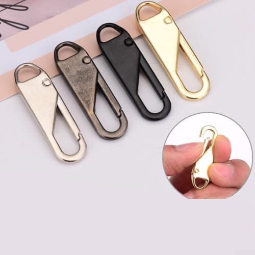 Metal Zipper Puller Repair Kit 3.7cm Tool-Free Install(Silver) — view 5