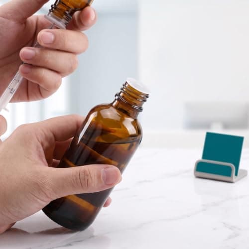 OUNONA 150pcs Press in Bottle Adapter Stopper for Oral Dispensers, Spill Proof Dispenser Plugs, Medication Bottle Dosing Tool for Pediatric Dosing — view 6