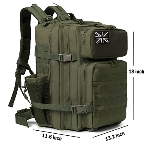 QT&QY Military Tactical Backpacks For Men Army Molle Daypack 25L/35L/45L Lage 3 Day Bug Out Bag Camping Hiking Rucksack With Bottle Holder — view 6