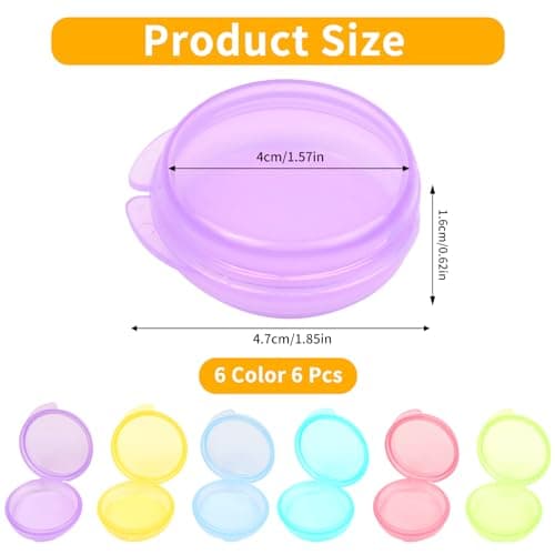 6 Pcs Small Pill Box, Travel Mini Tablet Box, Portable Medical Tablet Pots — view 2