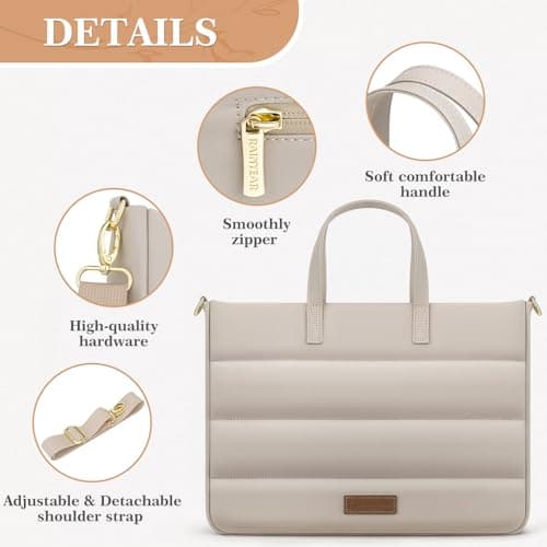 RAINYEAR 13-14 Inch Women Ladies Laptop Briefcase for Macbook Notebook — view 5