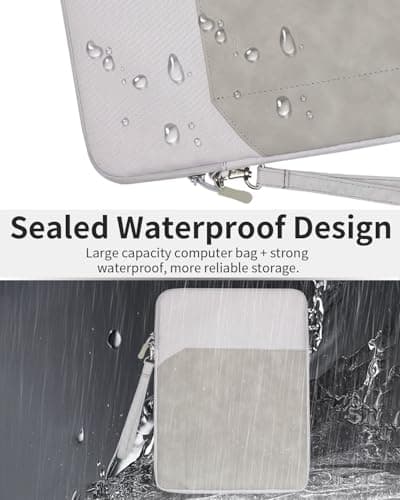 toergy Tablet Sleeve for Lenovo Yoga Tab Plus 12.7 inch, Fully Protective Case, Lightweight Portable Water-Resistant Carrying Bag, Grey — view 4