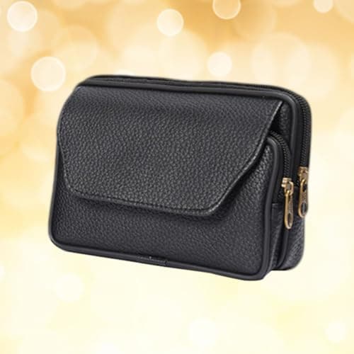 Men's Leather Waist Bag Through Design with Belt for Travel — view 6