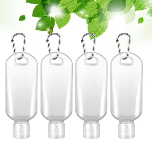 8 Pack 50ml Refillable Travel Bottles with Hook for Lotion — view 5