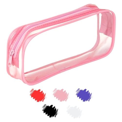 Soul Projekt Small Clear Pencil Case for Girls Back to School