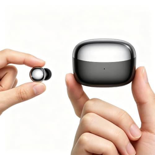 LESUN Mini Wireless Earbuds, 2-in-1 Day & Night, Sleek Design, Bluetooth 6.0 Headphones with HIFI Stereo Sound, Noise Cancellation for Work, Leisure, or Side Sleeping
