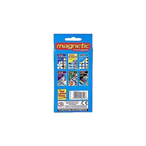 Paul Lamond Games Magnetic Travel Draughts Game,Black — view 2
