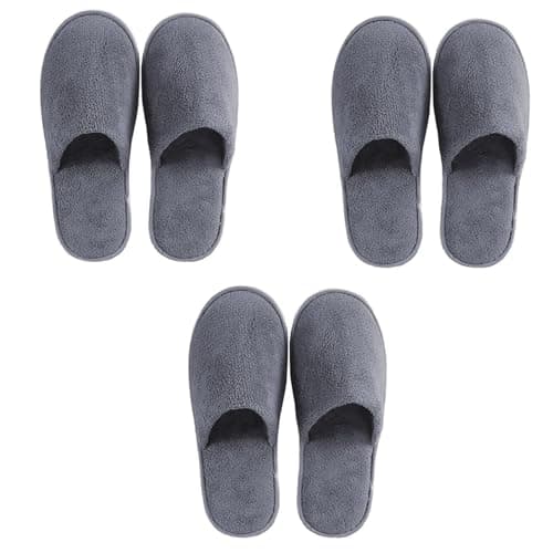 SKJAXF 3Pairs Hotel Slippers, Portable Household Use Travel Slippers