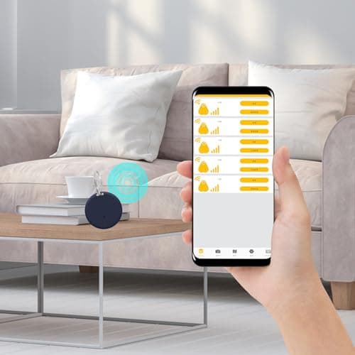 Key Finder, Bluetooth Item Locator Mini GPS Tag Live Tracking on Free App Bluetooth 5.0.Key Finder for Wallets Pets Lggage Child Locators Finder Anti-Lost Tag Compatible with Android iOS, Pink — view 4