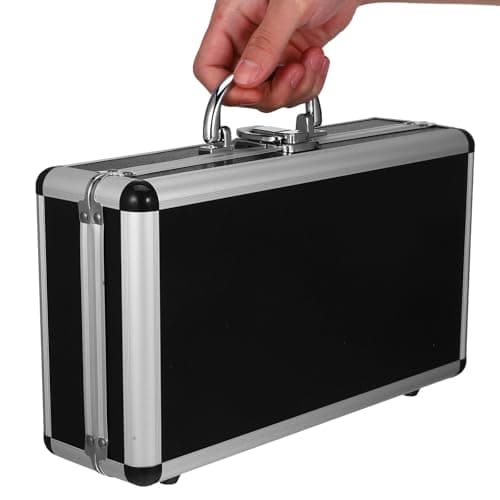 HOUDERCO Lockable Aluminum Hard Case Portable Large Capacity Tool Box — view 4