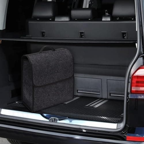 M.J COMFY-LIFE Car Boot Organizer, 30 x 29 x 16cm Anti-Slip Storage Bag with Fastening Flip Cover, Foldable Trunk Tidy Organizer for Tools, Toys, and Travel Essentials — view 3