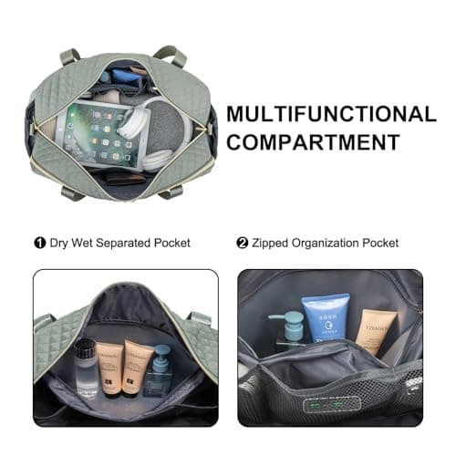 LOVEVOOK Travel Bag for Women Weekend Overnight Duffle with Cosmetic Bag — view 5