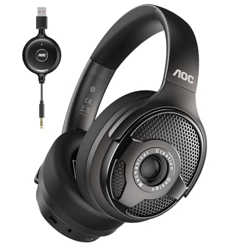 AOC Wireless Headphones for TV, TV Headphones Wireless 48Hrs Audio Playtime