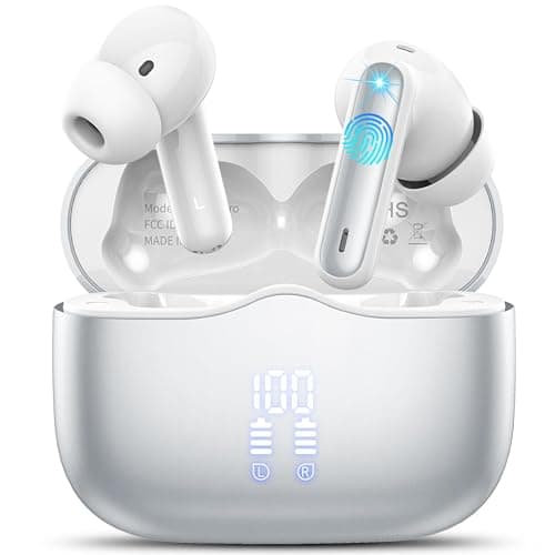 Wireless Earbuds Bluetooth 5.4 with HiFi Stereo Bass, 40H In‑Ear Earphones
