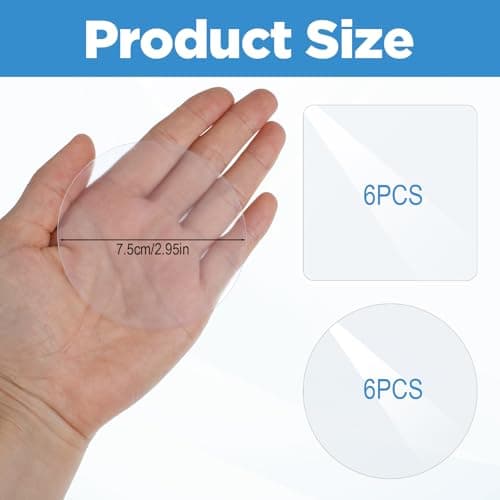 Grevosea 12 Pcs 3" TPU Inflatable Repair Patches, Heavy Duty Waterproof Clear Pool Float Vinyl Patch Kit for Air Mattress Inflatable Castle Tent Umbrella Raincoat Outdoor Gear — view 2