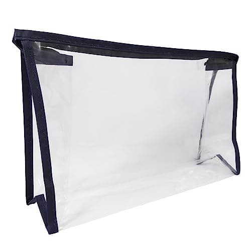 2 x Clear Toiletry Bag ~ Cosmetics PVC Travel Liquids Transparent — view 2