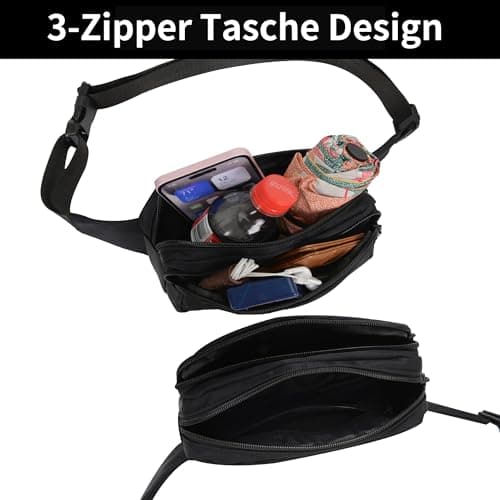IHIGOGOFA Bumbags Waist Fanny Pack Fashion Bum Bag with 30cm Extended Belt for Dog Walking Climbing Hiking Travel Cycling Girls Ladies Men Women — view 4