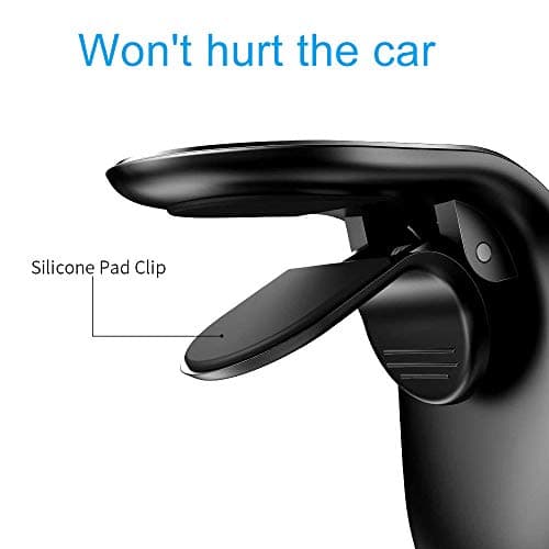 EasyULT 2 Pieces Magnetic Universal Car Mobile Phone Holder, Magnet Car Mobile Air Grilles Ventilation Phone Holder, for iPhone Galaxy Smartphone and GPS- Black — view 2