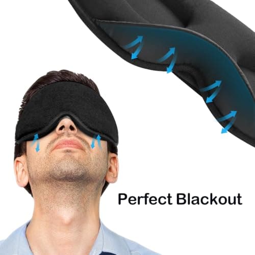 INNELO Sleep Eye Mask, Upgraded 3D Blackout Design, Ideal for Side Sleepers — view 5