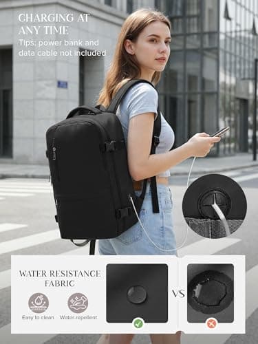 Hayayu Ryanair Cabin Bags 40x30x20 Underseat Carry-ons Hand Luggage Rucksack Travel Backpack Cabin Size 24L Flight Bag with Anti Theft Bag — view 5