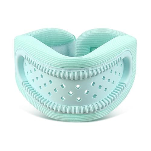 Neck Brace for Neck Pain and Support, Neck Support for Neck Pain Breathable Cervicorrect Brace Adjustable Soft Silicone Foam, Cervical Collar for Sleeping, Relieving Spinal Pain Pressure (Mint)