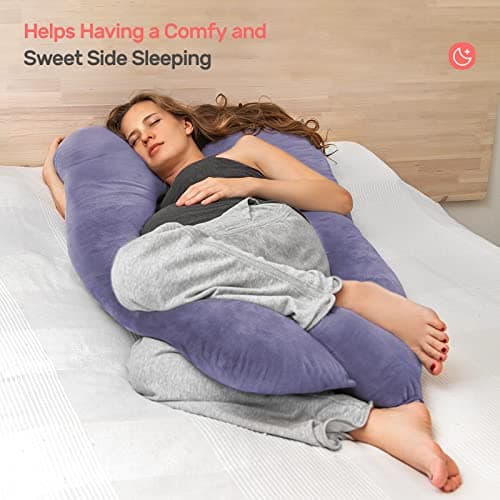 Nuliie Pregnancy Pillow for Sleeping, U Shaped Full Body Pillow — view 4