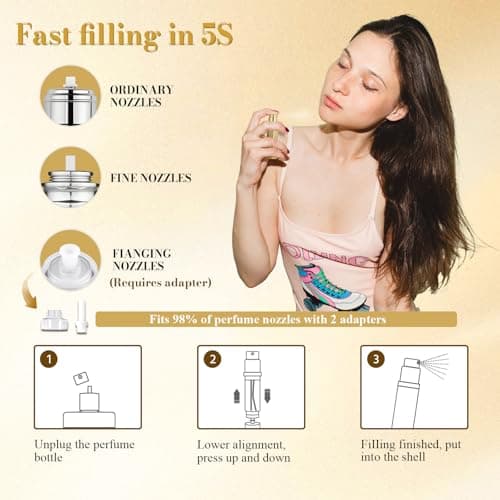 Perfume Atomiser 10ML Travel Perfume Bottle 2PCS Atomiser Spray Bottle — view 4