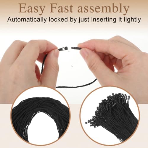 Matwsec 200PCS 7.8in Hang Tag String Cotton Tag String — view 5