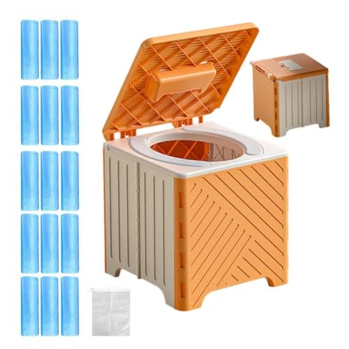Portable Bathroom Camping Folding Toilet Mobile Adult with Bags for Travel