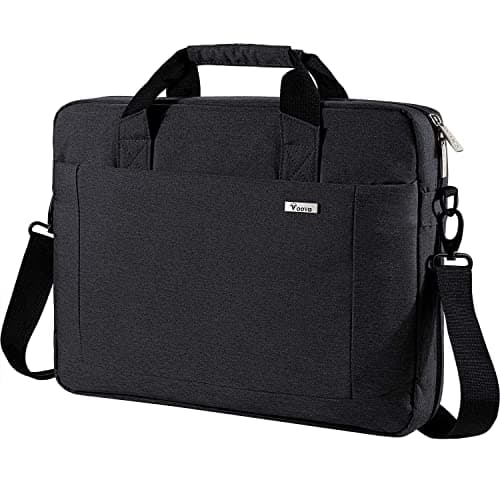 Voova Laptop Bag Case 17 17.3 Inch Computer Sleeve Messenger Bag, Black
