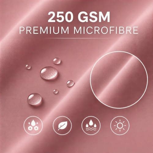 Microfibre Towel - 250 GSM Highly Absorbent Gym Towel & Travel Towel, 30*50cm Lightweight Quick Dry Towels for Adults, Soft Sports Towel for Swimming, Yoga, Camping, Hiking & Beach Dusty Rose — view 2