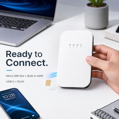 Garsent 4G LTE Mobile Hotspot, WiFi 6 2.4GHz 2100mAh — view 5