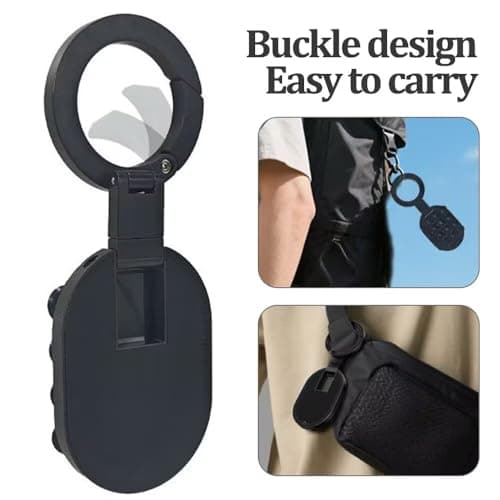 Magnetic Phone Holder with Strong Magnet, Suction Cup Phone Mount with 18 Suction Cups & Universal Magnetic Ring, 3-Axis Adjustable Foldable, for iPhone Android etc, Suitable for Smooth Flat Surfaces — view 6
