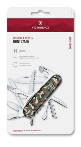 Victorinox Swiss Army Knife Huntsman Multitool, 15 Functions, Camouflage — view 3