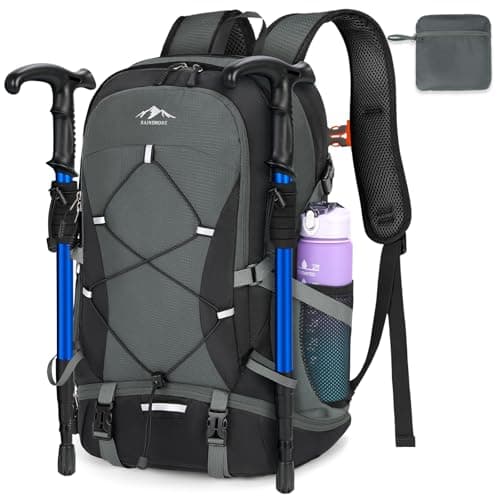 RAINSMORE Hiking Backpack 40L Foldable Lightweight
