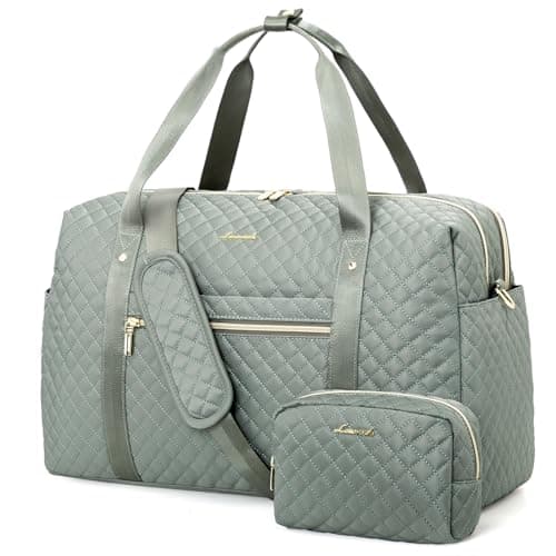 LOVEVOOK Travel Bag for Women Weekend Overnight Duffle with Cosmetic Bag