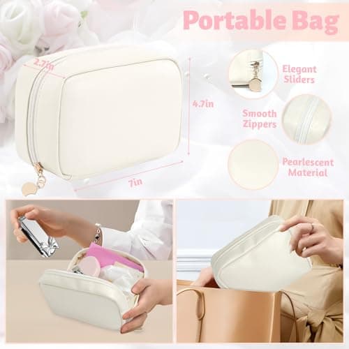 Women's Wedding Emergency Kit for Bride Wedding Survival Set with Makeup Bag, 42 Pc Wedding Daily Travel Essential Items — view 3