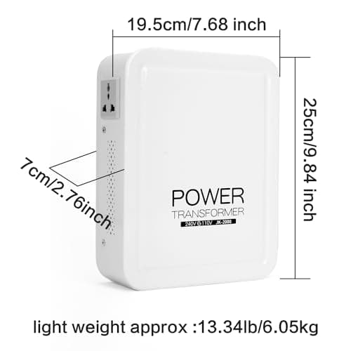 uyoyous 2000w Step Down Transformer UK to US Step Down Voltage Converter — view 2